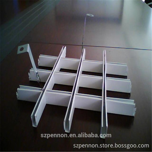 Aluminum Open Cell Grid Ceiling Mesh For Shop Decoration